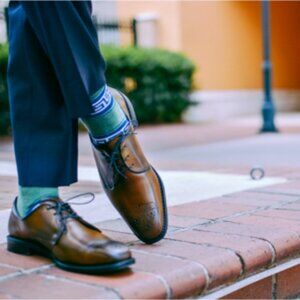 Allen Edmonds Flatiron Derby Oxfords Walnut Brown Leather Dress Shoe 11D #1153